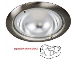 Downlight LED Redondo Niquel 230mm 30W, corte 185mm, Especial Carne